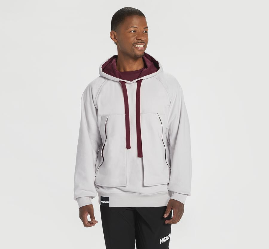 Hoka One One Womens Hoodie - Bondi - White - GUHB45270